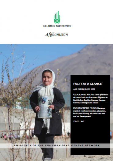 Akf Afghanistan Facts At A Glance Aga Khan Development Network